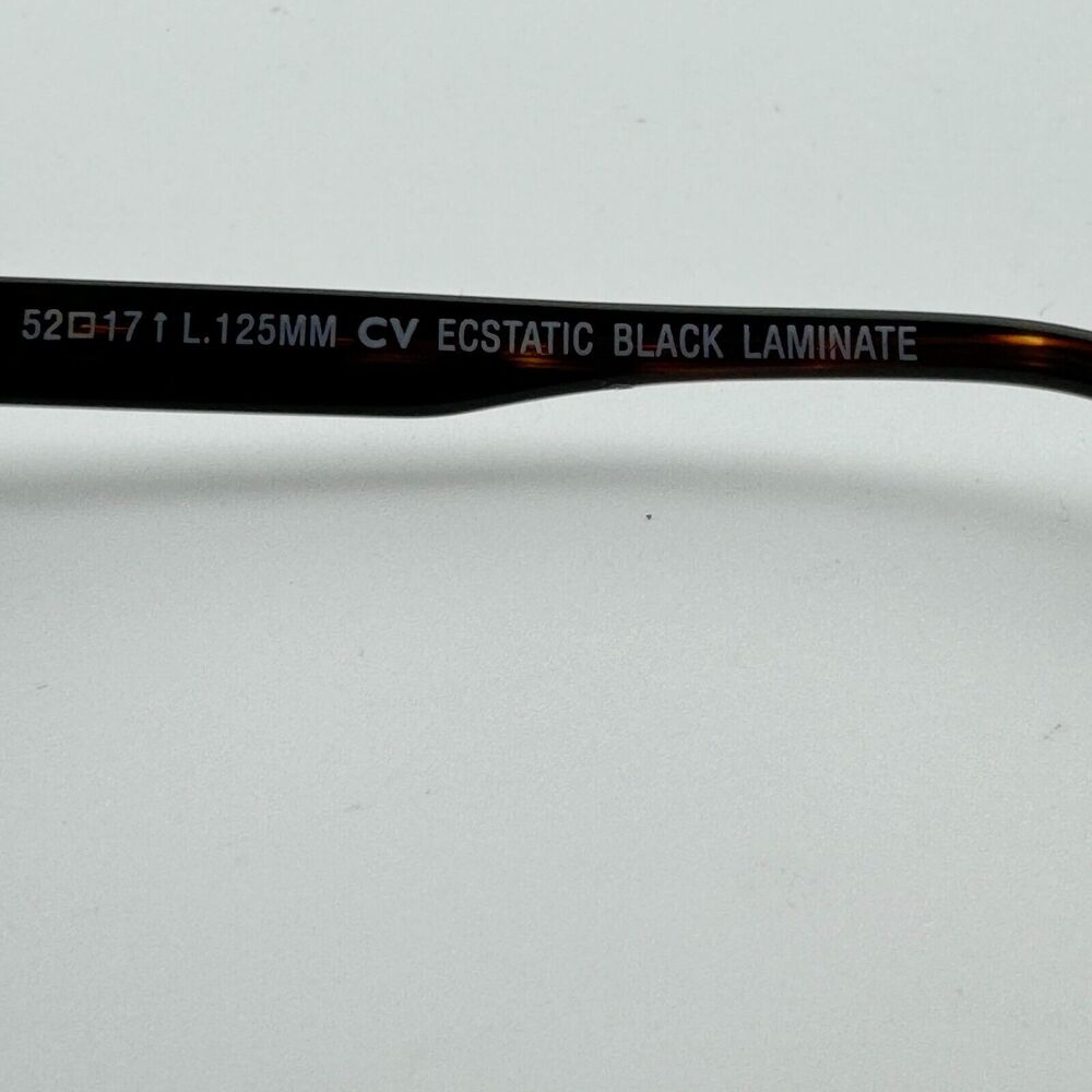 BCBGMAXAZRIA ECSTATIC Black Laminate EYEGLASSES FRAME‎ 52-17-125mm H13393 - Picture 6 of 7